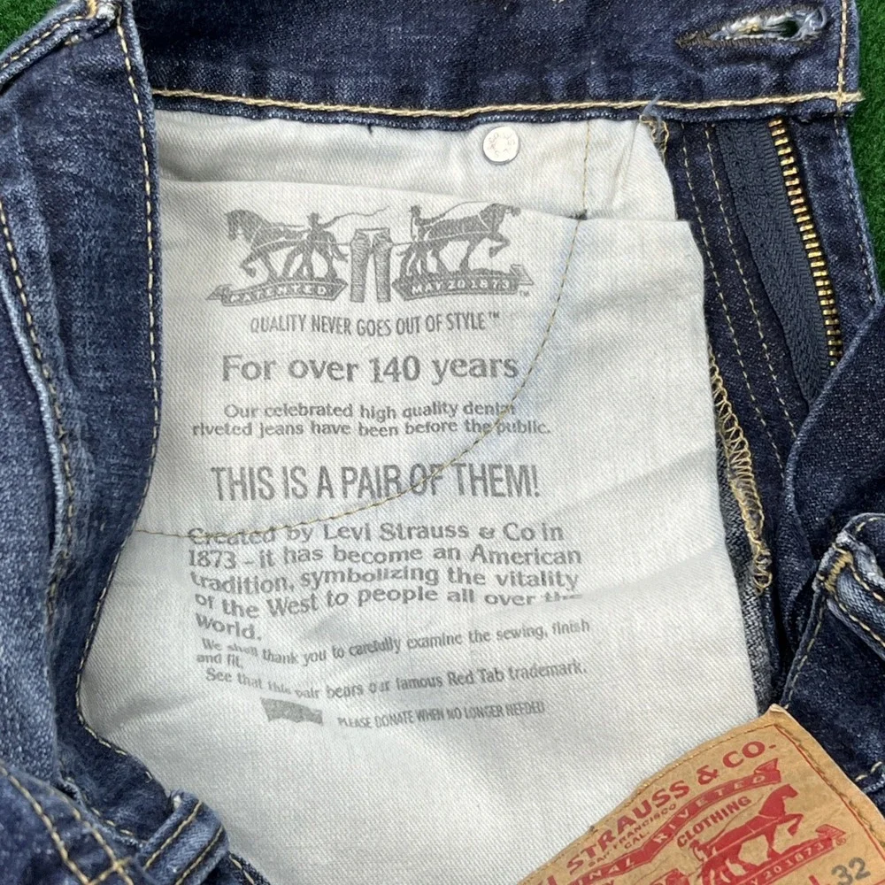 Levi's 513 Mens Slim Straight Blue Denim Jeans 29x32